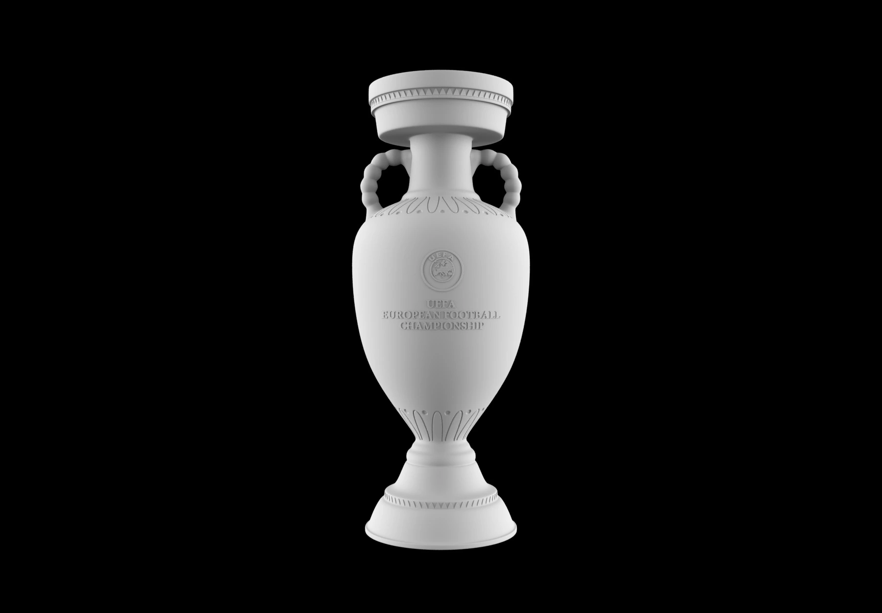 Best European Football Player Trophy 3D Model