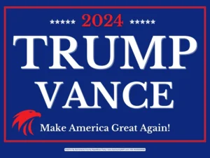 trump vance yard sign